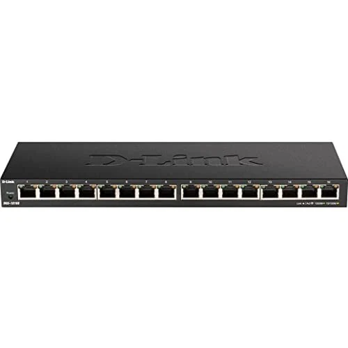 D-Link DGS-1016S Switch Unmanaged Gigabit a 16 porte, senza ventole, (w7m) - Immagine 1 di 1