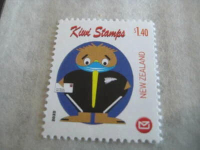 2020 New Zealand Perosnalized Stamp on Kiwi wearing a mask - MNH - Image 1 of 2