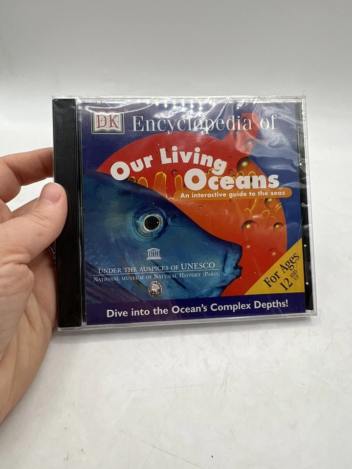 DK Dorling Kindersley Encyclopedia of Our Living Oceans CD-ROM Software SEALED - Image 1 of 2