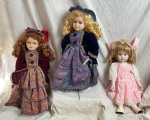 Vintage Porcelain Dolls (Lot of 3) G150 - Picture 1 of 5