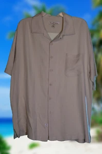 Vintage Tommy Bahama Embroidered (Swizzle Inn) Silk Shirt Mens Size XL - Picture 1 of 4