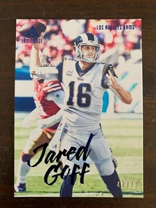 Panini Luminance Blue 2020 #58 Jared Goff 42/99 - Los Angeles Rams - Imagen 1 de 2