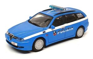 NewRay 1/43 Scale 48374 - Alfa Romeo 156 Polizia Italy - Blue