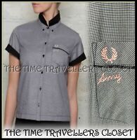FRED PERRY RARE AMY WINEHOUSE St Martins SHIRT SIZE 8