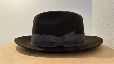 RRL Double RL Men’s Fedora Vintage Brown USA Medium Hat Wool Pinch Snapable Brim - Image 1 of 4