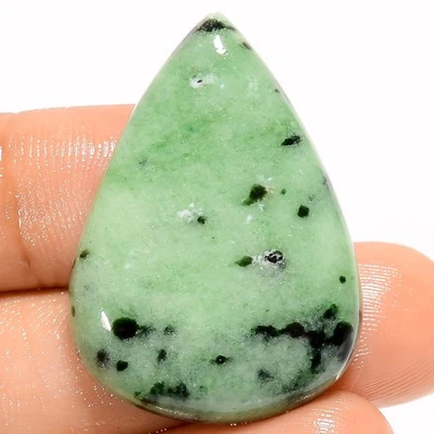 Natural Ruby Zoisite Unique Pendant Supply Pear Cabochon 47.50 Cts 33X23X5 mm - Image 1 of 4