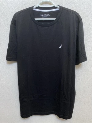 NEW Nautica Mens Black T-Shirt Large Crew Neck Short Sleeve NWT $29.50 - Image 1 of 4