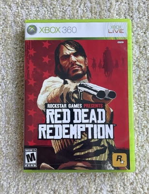 Red Dead Redemption (Microsoft Xbox 360, 2010) CIB Black Label Video Game w/ Map - Image 1 of 4