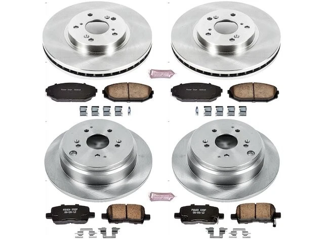 Kit de pastillas de freno y rotor delanteras y traseras para Honda Odyssey 2003 TP548CS 2002-2004 Foto 1 de 1