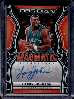 Obsidian Larry Johnson Magmatic Signatures 2024-25 automático #134/149 Hornets Foto 1 de 2
