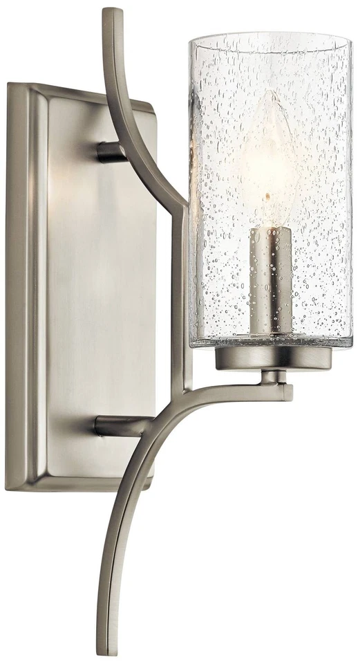 Arandela de parede Kichler Vara 14 1/2" alta níquel escovado - Imagem 1 de 2