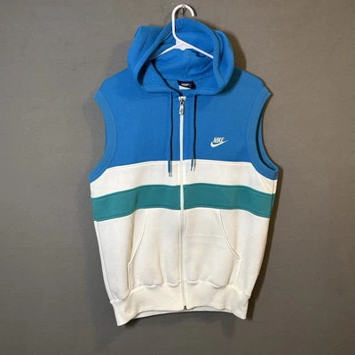 Sudadera con Capucha Nike Sin Mangas Cremallera Completa Años 80 De Colección Adulto M Multicolor Foto 1 de 4