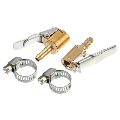 2 Set 6.5mm Clip per Pneumatici Auto Compressore Pompa Adattatore - Immagine 1 di 4