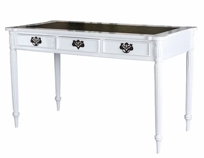Englischer Schreibtisch weiß Wandkonsole Antik Computertisch Konsolentisch neu - Bild 1 von 4