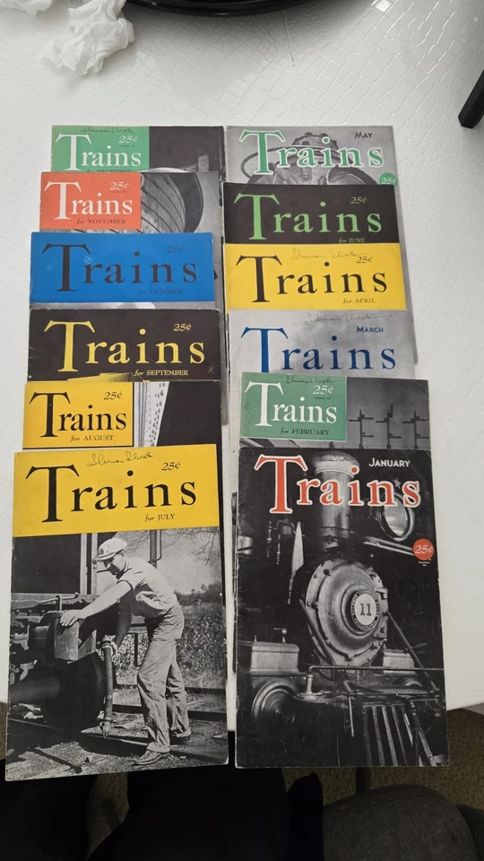 火车杂志 1941 年 1 月至 12 月完整 - 第 1 年复古 — 第 1/4 张图片