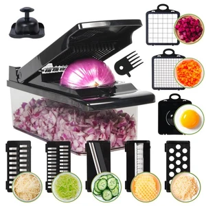 Multifunctional Vegetable Chopper with Container, Vegetable Cutter with Inter... - Picture 1 of 7