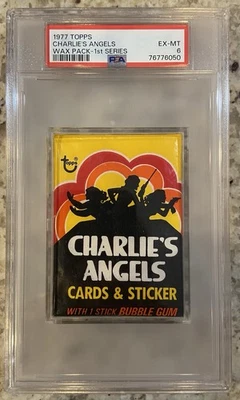 1977 Topps Charlie's Angels 1st Series Wax Pack PSA 6 EX-MT! Looks like A 7 NM! - Image 1 of 4