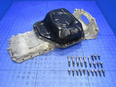 92-00 Lexus SC300 Supra 2JZGE Rear Sump Upper & Lower Oil Pan w/ Hardware 5683 - Image 1 of 4
