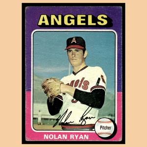Nolan Ryan #500 1975 Topps California Angels Baseballkarte MLB sehr guter Zustand - Bild 1 von 4