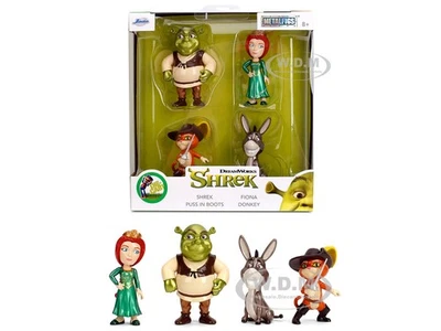 SET OF 4 DIECAST FIGURES "SHREK" (2001) MOVIE METALFIGS BY JADA 36695 - Image 1 of 4