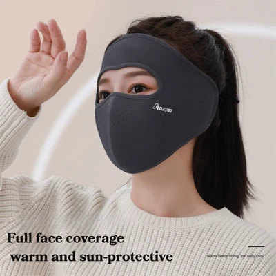 Warm Vollgesichtsmaske Atmungsaktiv Fahrradmaske Gesichtsmaske  Gehörschutz - Bild 1 von 4