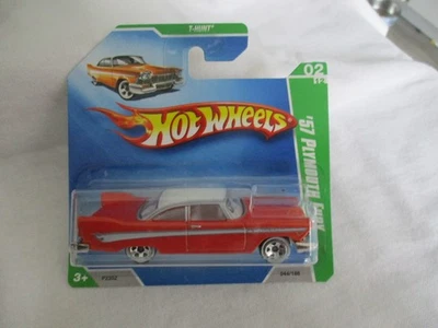 Hot Wheels 2009 Treasure T-Hunt 2/12 '57 Plymouth Fury  Sealed In Short Card - Image 1 of 4