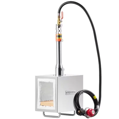 Cuchillo portátil de forja de propano de 1 quemador Farrier Forge 2.600 ° F cuadrado de metal, combustible T Foto 1 de 4