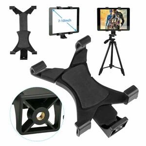Tablet Clamp Holder Bracket 1/4" Thread Adapter Tripod Mount For 7-10" iPad Tab - Picture 1 of 9