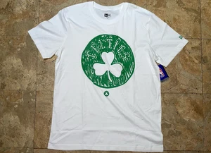 New Era x Boston Celtics T Shirt Mens Size L & XL Raised Print - Picture 1 of 7