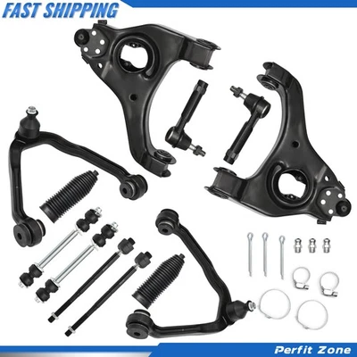 Front Upper Lower Control Arms Kit W/ Ball Joint For 1999-2006 GMC Sierra 1500 - Image 1 of 4