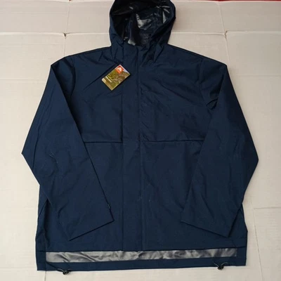 Ozark Trail Rain Jacket Men's Size L Blue Cove Waterproof Hooded Lined Pockets - Image 1 of 4