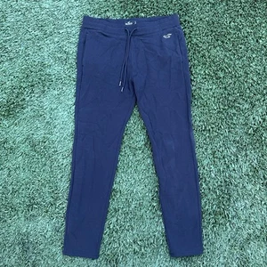 Hollister Mens Navy Blue Slim Fit Fleece Jogger Sweatpant Casual Large 34x31 EUC - Picture 1 of 5