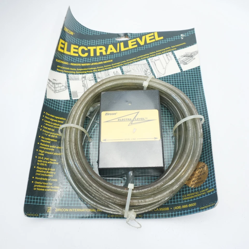 NOS Zircon Electra Level Electronic Water Level - Model 62010 Made In USA Sealed - Image 1 of 1