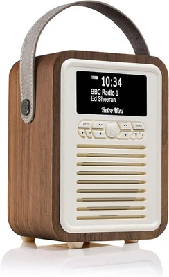 Tragbares DAB Radio mit Bluetooth-Lautsprecherein, DAB+Radio Alarm Wecker - Bild 1 von 4