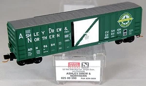 N Scale 50' Rib Side Box Car - Ashley Drew & Northern #9684 - MTL #02500590 - Picture 1 of 1