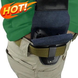 Tactical Leather Right Hand IWB Gun Holster Pouch Fits for Small & medium Pistol - Picture 1 of 12