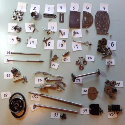 **U PICK** Piezas GE MODELO A MÁQUINA DE COSER A MANO accesorios estándar años 30 Foto 1 de 4