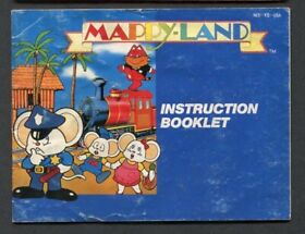 Nintendo Mappy-Land NES Manual Only, 1989 No Game, Instruction Booklet 