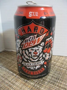 Mountain Dew EMPTY Can - HARD Mountain Dew - Black Cherry - Tiger Graphics - Picture 1 of 6