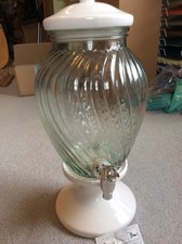 New listing
Glass drink server dispenser with spigot 5 quarts