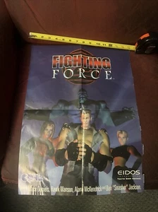 Deathtrap Dungeon Fighting Force Foldout Poster Electronic Gaming Monthly - Picture 1 of 4