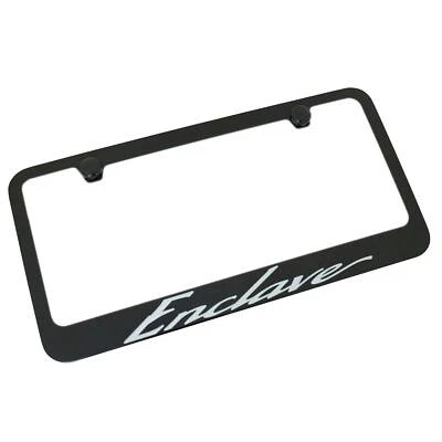 Buick Enclave California Script License Plate Frame (Black) - Image 1 of 3