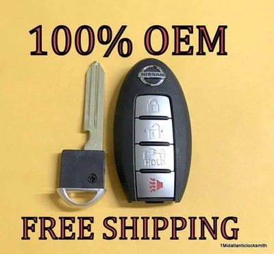 OEM 13-17 NISSAN LEAF HÍBRIDO LLAVE INTELIGENTE PROXIMIDAD MANDO A DISTANCIA SIN LLAVE CWTWB1U840 Foto 1 de 2