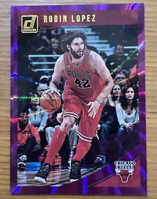 ROBIN LOPEZ  2018-19 PANINI DONRUSS BASKETBALL PURPLE LASER  /15 #98 SSP! - Image 1 of 3