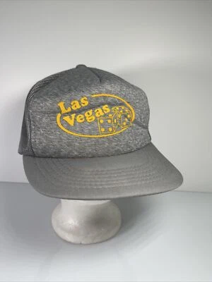 Vintage LAS VEGAS YR Snapback Trucker Hat Cap Rolling Dice RARE - Image 1 of 4