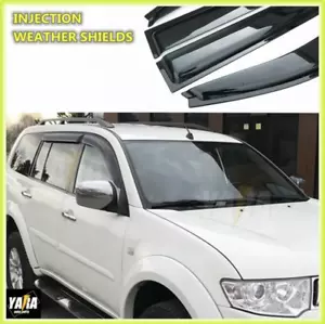 INJ Weather shields Weathershields Suitable for Mitsubishi Challenger 2009-2015 - Picture 1 of 7
