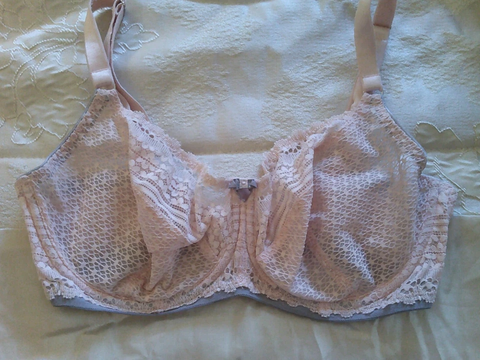 freya peach grey  underwired bra uk 30F  usa 30G  euro 65G   france 80G - Image 1 of 4
