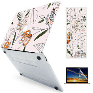 Pattern Hard Case Cover + Keyboard Skin for MacBook Air Pro 13 14 15 16 #1203
