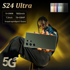 S25 Ultra 5G Smartphone 7.3" Factory Unlocked Android 14 Cellphones Dual SIM New - Afbeelding 1 van 23