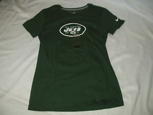 NIKE women's NEW YORK JETS slim fit cotton TEBOW #15 T-Shirt Top Shirt  Size M